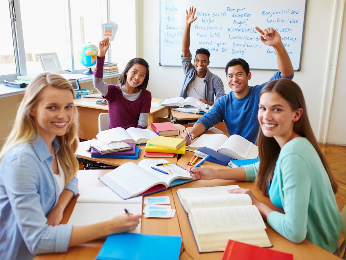 Glade studerende der lærer fremmedsprog